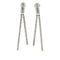 Boucles d'oreilles Boucles d'oreilles en or blanc 18 carats et diamants naturels 58 Facettes MG-200882