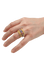 Bague 49.5 Bague torche vintage en or blanc et jaune 18 ct avec saphirs, rubis et diamants 58 Facettes