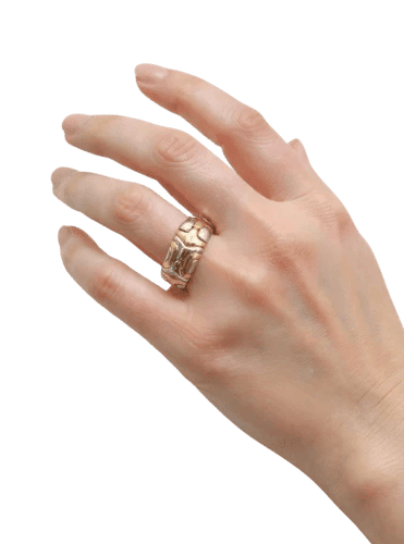 Bague 55 Bvlgari Alveare - Bague en or jaune 18 carats et acier 58 Facettes