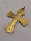 Pendentif Pendentif croix vintage en or jaune et diamants, émeraudes 58 Facettes