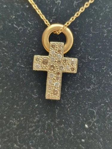 Pendentif Pomellato Glory - Pendentif croix en or 18 carats et diamants 58 Facettes