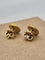 Boucles d'oreilles Boucles d’oreilles en or jaune satiné avec diamants 58 Facettes