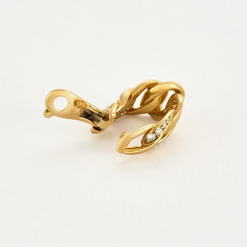 Boucles d'oreilles Cartier Bergame - Parure en or jaune et diamants 58 Facettes 58FC14