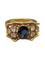 Bague 52 Bague vintage années 1960 en or jaune 18 carats, saphir et diamants 58 Facettes