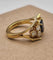 Bague 52 Bague vintage années 1960 en or jaune 18 carats, saphir et diamants 58 Facettes