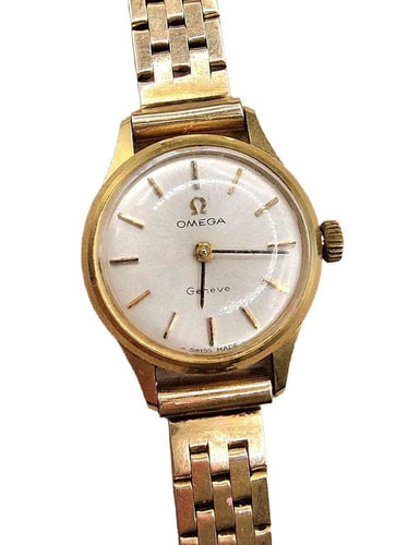 Montre Omega Genève - Montre vintage en or jaune 18 carats 58 Facettes