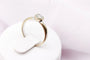 Bague 50 Bague solitaire fleur en or blanc 750 et diamant 0,10 ct 58 Facettes 240183