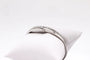 Bracelet Bracelet jonc ouvrant en or blanc 750 serti de diamants 58 Facettes 250141