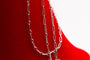 Collier Collier marguerite - Motif fleur en or jaune et platine, diamant et rubis 58 Facettes 240285