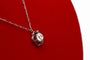 Collier Collier marguerite - Motif fleur en or jaune et platine, diamant et rubis 58 Facettes 240285