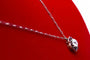 Collier Collier marguerite - Motif fleur en or jaune et platine, diamant et rubis 58 Facettes 240285