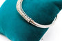 Bracelet Bracelet jonc ouvrant en or blanc 750 serti de diamants 58 Facettes 240034