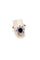 Bague 62 Bague en or blanc 18 carats avec saphir et diamants 58 Facettes 240462