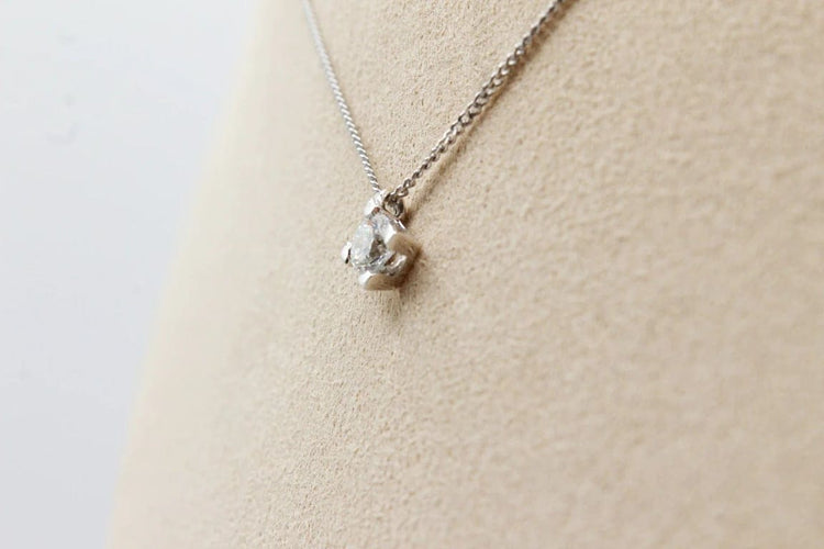 Pendentif Pendentif en or blanc 750 serti d’un diamant 0,37 ct 58 Facettes 250359