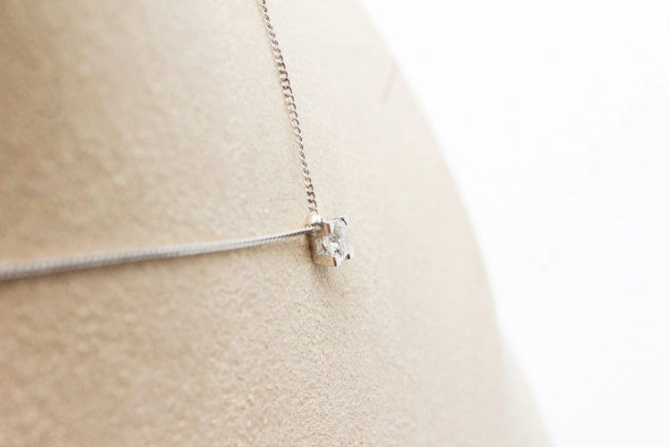 Pendentif Pendentif en or blanc 750 serti d’un diamant 0,37 ct 58 Facettes 250359