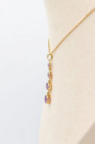 Pendentif Pendentif en or jaune 18 carats et améthystes 58 Facettes 250495