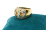 Bague 54 Bague jonc en or bicolore 750 avec topazes et diamants 58 Facettes 250050