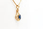 Pendentif EROSE - Pendentif en or jaune 750 serti saphir et diamant 58 Facettes 240663
