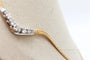 Collier Collier maille anglaise en or jaune 750 avec diamants 58 Facettes 250197