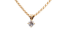 Pendentif Pendentif en or jaune 750/000 et diamants naturels 58 Facettes 240306