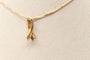 Pendentif Pendentif ruban bicolore en or 750 58 Facettes 240568