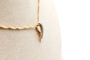 Pendentif Pendentif ruban bicolore en or 750 58 Facettes 240568