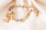 Bracelet Bracelet rivière multicolore en or jaune 58 Facettes 250496