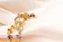 Bracelet Bracelet rivière multicolore en or jaune 58 Facettes 250496