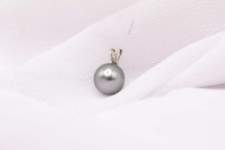 Pendentif Pendentif perle de Tahiti en or blanc 750 58 Facettes 250315