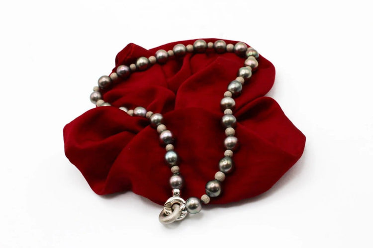 Collier Collier en perles de Tahiti et or blanc 58 Facettes 240132