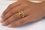 Bague 52 Caplain Saint André - Bague en or jaune 750 sertie d’un saphir 58 Facettes