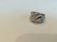 Bague 52 Bague jonc vague en or blanc 18 kt et diamants 58 Facettes