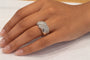 Bague 52 Bague jonc vague en or blanc 18 kt et diamants 58 Facettes