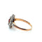 Bague 54.5 Bague marquise ancienne en or rose et platine, rubis et diamants 58 Facettes