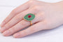 Bague 53 Guy Baruch - Bague marquise en or jaune avec rubis et émeraudes 58 Facettes