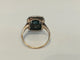Bague 55 Bague ancienne - Saphir et diamants en or jaune et or blanc 750 58 Facettes