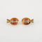 Boucles d'oreilles Boucles d’oreilles Tank circa 1940 en or rose et platine, diamants et rubis 58 Facettes