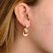 Boucles d'oreilles Boucles d’oreilles Tank circa 1940 en or rose et platine, diamants et rubis 58 Facettes