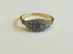Bague 56 Bague jarretière ancienne en or jaune et or blanc, saphirs et diamants 58 Facettes