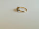 Bague 56 Bague jarretière ancienne en or jaune et or blanc, saphirs et diamants 58 Facettes