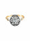 Bague 58 Rosace - Bague en or jaune et argent avec diamants 58 Facettes