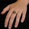 Bague 58 Rosace - Bague en or jaune et argent avec diamants 58 Facettes