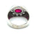 Bague 60 Bague jonc en or blanc avec rubis et diamants 58 Facettes