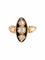 Bague 55 Bague ancienne Napoléon III en or rose, émail et diamants 58 Facettes