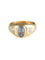 Bague 51 Bague jonc en or jaune, saphir et diamants 58 Facettes