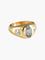 Bague 51 Bague jonc en or jaune, saphir et diamants 58 Facettes