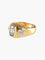Bague 51 Bague jonc en or jaune, saphir et diamants 58 Facettes