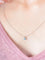Collier Pendentif sur chaîne en or blanc 18 ct et aigue-marine 58 Facettes