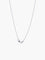 Collier Pendentif sur chaîne en or blanc 18 ct et aigue-marine 58 Facettes