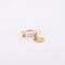 Bague 53 Bague médaille Vierge Marie Art nouveau en or jaune et rose 58 Facettes